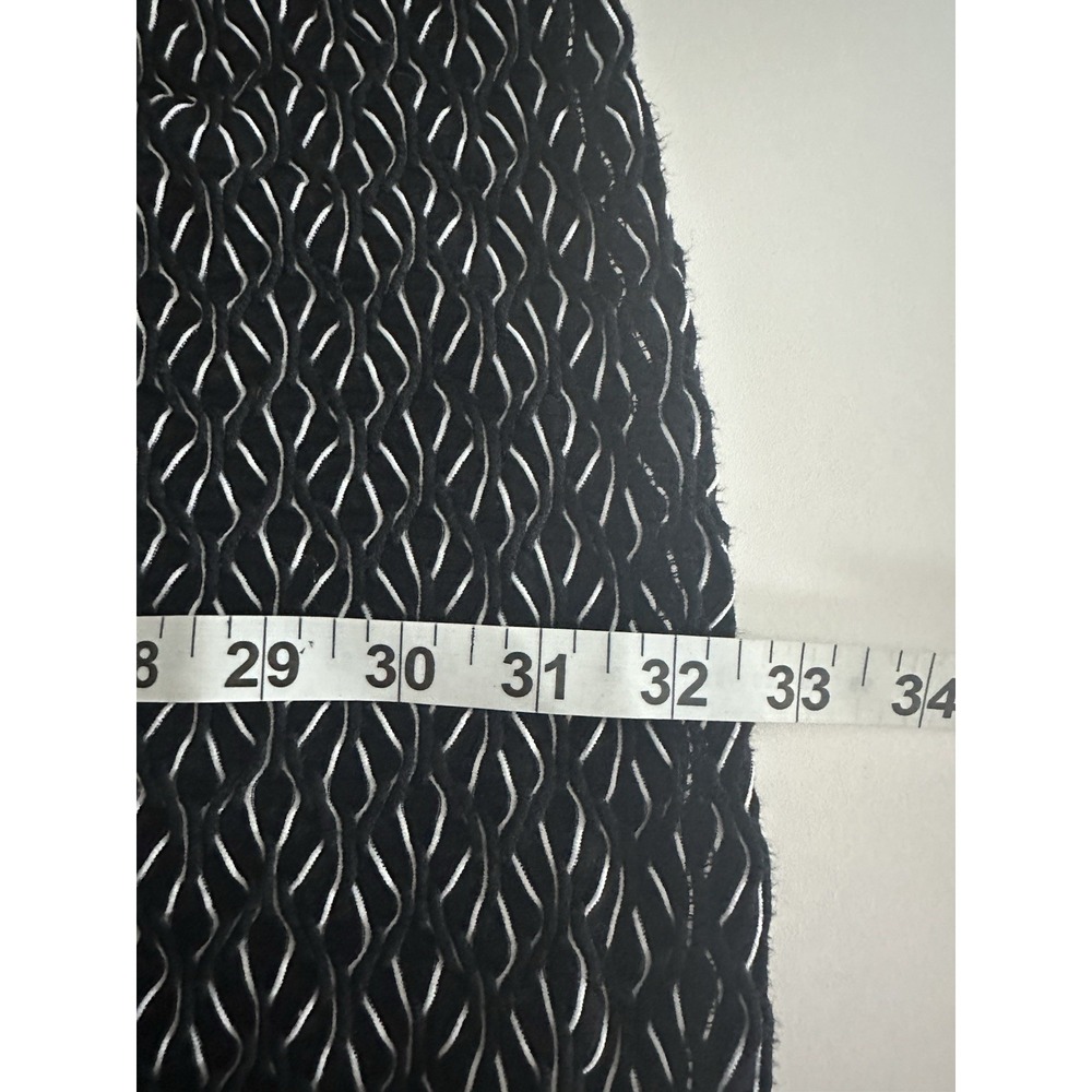 Saturday Sunday Anthropologie Sz XS Black Multi Print Textured Dress Geometric‎ - Picture 9 of 10